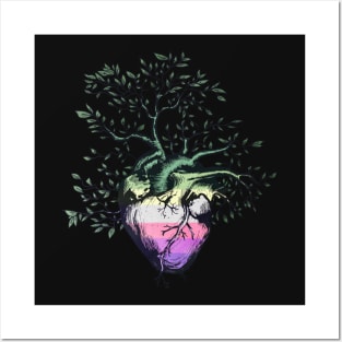 Genderfae Heart Tree of Life Posters and Art